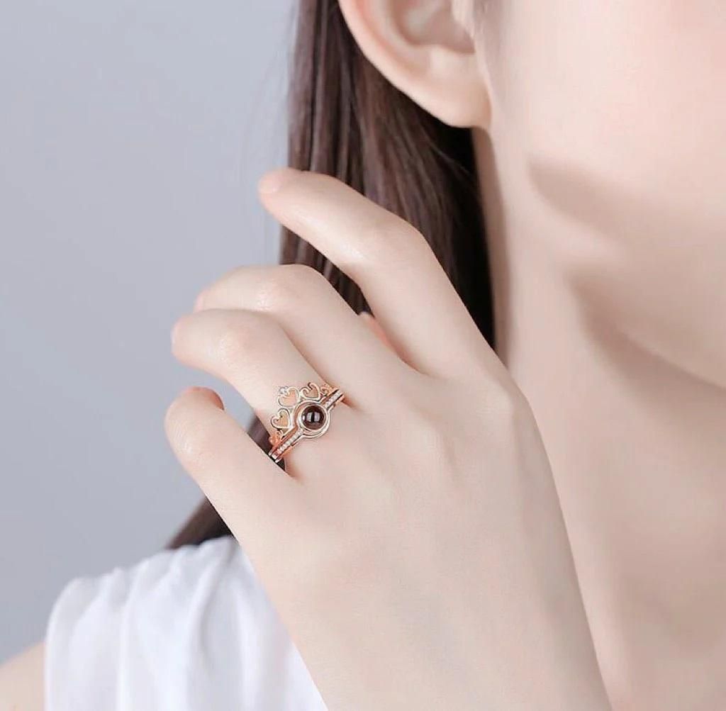 I Love You in 100 Languages Adjustable Ring – A Timeless Symbol of Love