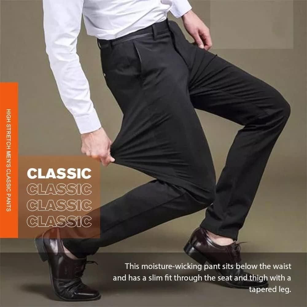 High Elasticity Men's Classic Pants (Pack of 03)