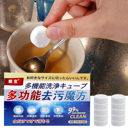 Imported 10Pcs/Box All Purpose Stain Remover Cleaning Tablet