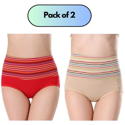 Achieve a Sleek Silhouette & Enhance your curves with Our Tummy Controller Shaper Panty – Pack of 2